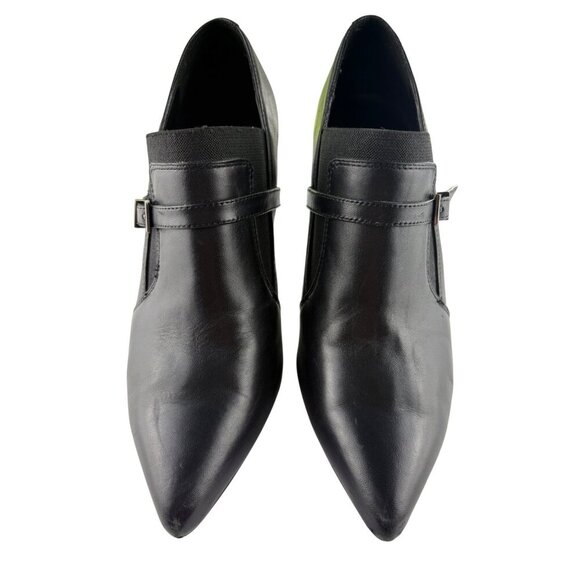 Nine West Black Y2K Jaceyo Stiletto Pumps Booties Size 7.5 M Career Office - Picture 3 of 12